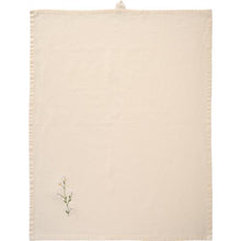 Indlæs billede til gallerivisning Viskestykke Flora - m/hvide margueritter - butter cream