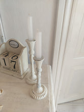 Indlæs billede til gallerivisning Rustikke bedelys - Hvid