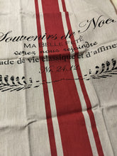 Indlæs billede til gallerivisning Viskestykke - Hør m/rød stribe og sort skrift