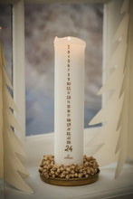 Indlæs billede til gallerivisning Kalenderlys m/ brune tal - 1 -24