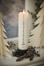 Indlæs billede til gallerivisning Kalenderlys m/ sorte tal - 1 - 24