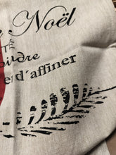 Indlæs billede til gallerivisning Viskestykke - Hør m/rød stribe og sort skrift