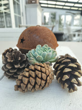 Indlæs billede til gallerivisning Stor bjælde / klokke i rust – lidt julestemning til hjem og have.