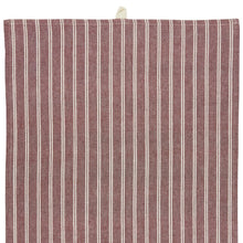 Indlæs billede til gallerivisning Viskestykke - rød med hvide striber