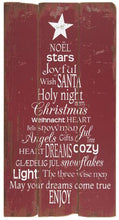 Indlæs billede til gallerivisning Skøn træskilt med juletekst