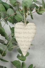 Indlæs billede til gallerivisning Stofhjerte med print - 15 cm