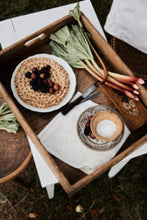 Indlæs billede til gallerivisning Serviet i creme hør - Rose - 45 x 45 cm