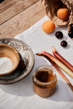 Indlæs billede til gallerivisning Serviet i creme hør - Rose - 45 x 45 cm