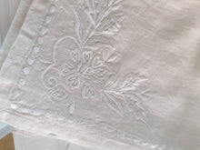 Indlæs billede til gallerivisning Serviet i creme hør - Rose - 45 x 45 cm