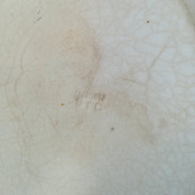 Indlæs billede til gallerivisning Lille oval fad med blå kant.