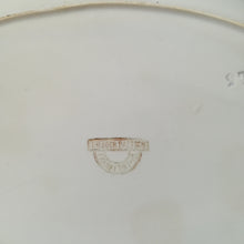 Indlæs billede til gallerivisning Oval fad - Hvid med blå kant