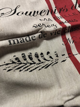 Indlæs billede til gallerivisning Viskestykke - Hør m/rød stribe og sort skrift
