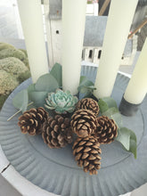 Indlæs billede til gallerivisning Rustikt hvidt stearinlys
