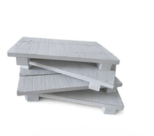 Indlæs billede til gallerivisning Rustik træfad - Hvid - 1
