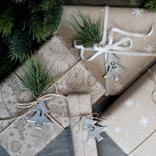 Indlæs billede til gallerivisning Juletræ med adventstal - antique zink
